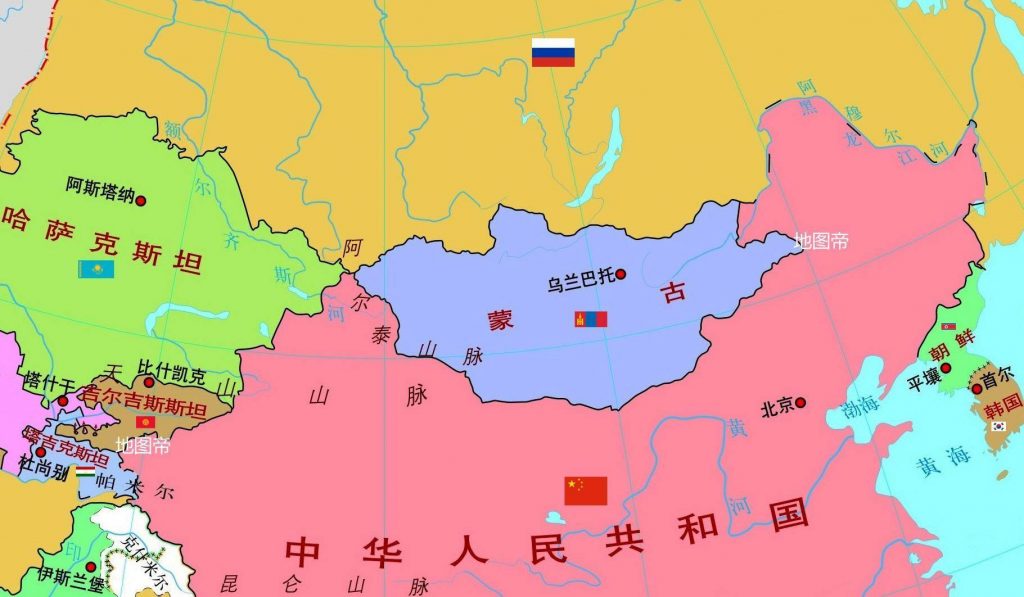 哈萨克地理位置毗邻中国